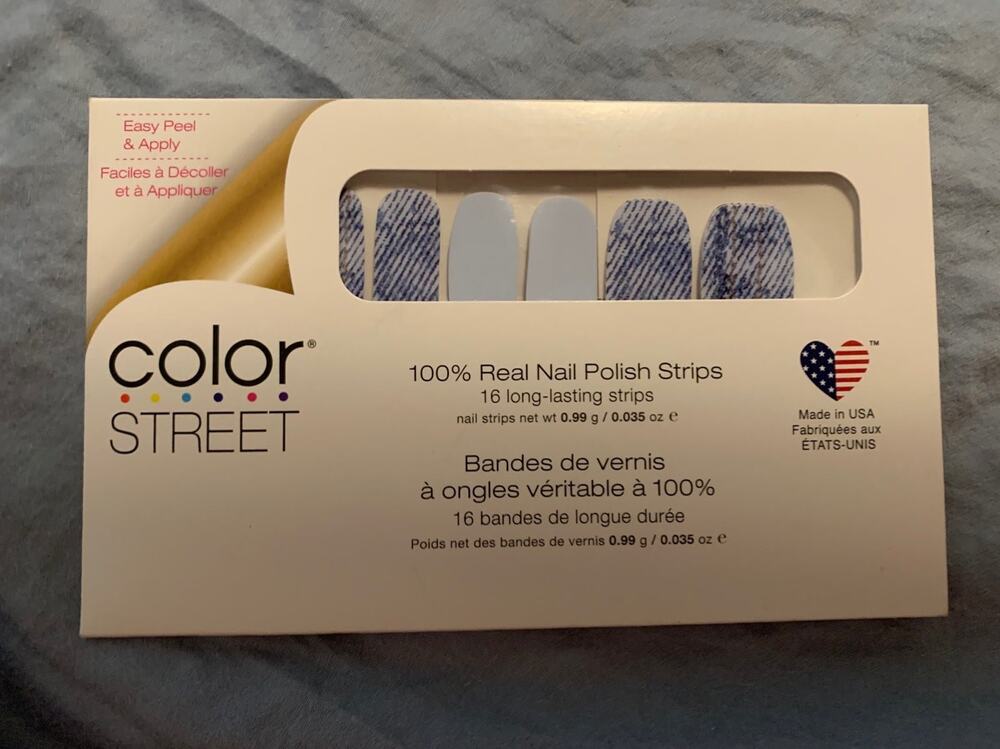 Color Street Nail Polish Strips Blue Jean Baby